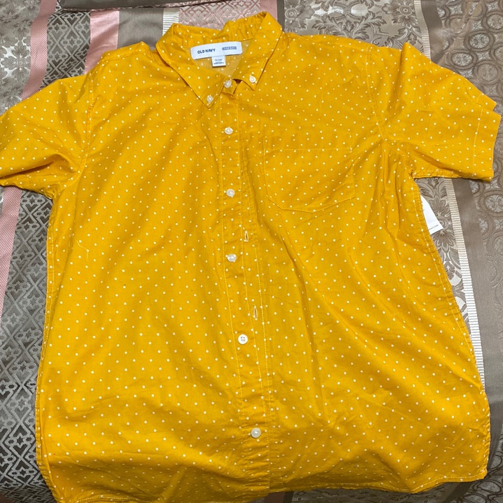 Husky polka dot boys shirt